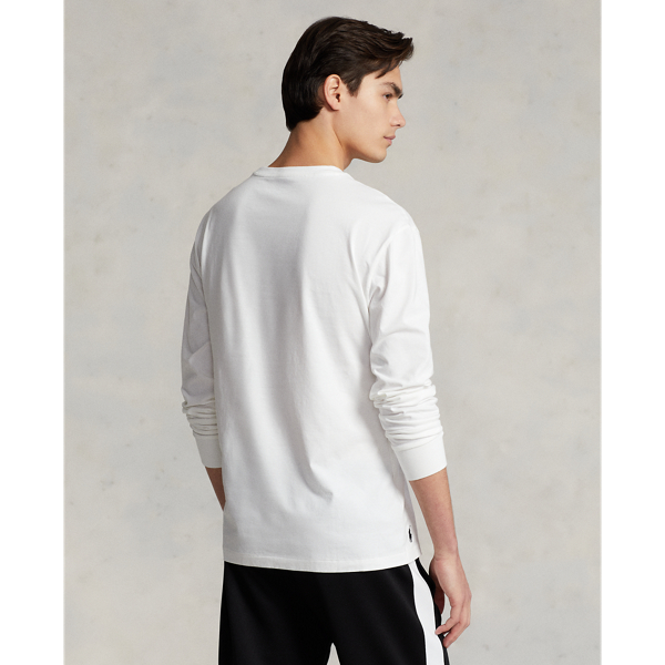 White Classic Fit Logo Jersey Crewneck T-Shirt Polo Ralph Lauren 5