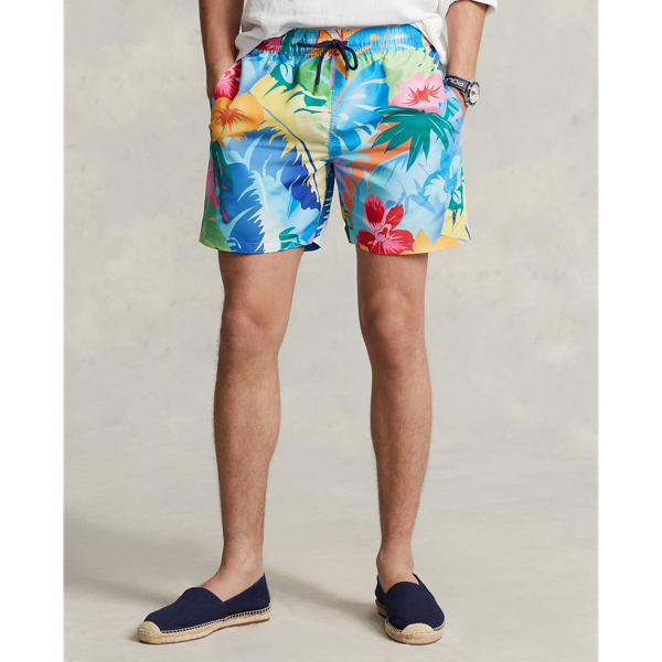 Palm Cove Floral 5.75-Inch Traveler Classic Swim Trunk Polo Ralph Lauren 4
