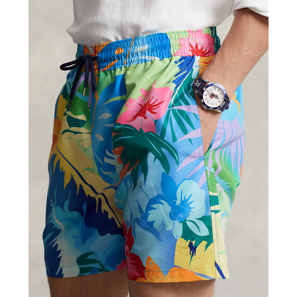 Palm Cove Floral 5.75-Inch Traveler Classic Swim Trunk Polo Ralph Lauren 6