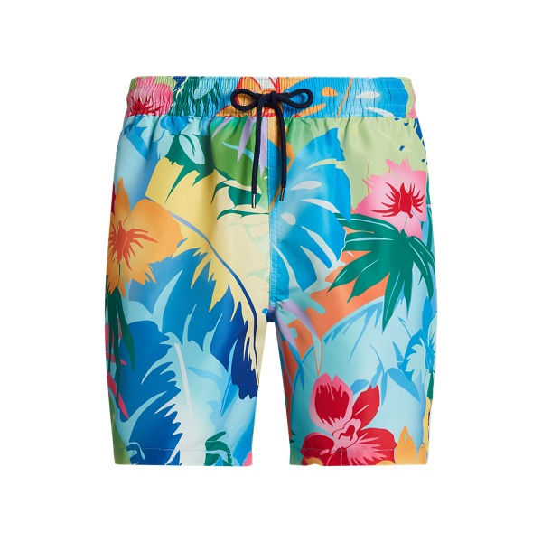 Palm Cove Floral 5.75-Inch Traveler Classic Swim Trunk Polo Ralph Lauren 2