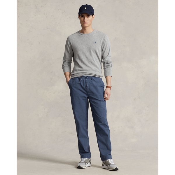 Clancy Blue Relaxed Fit Stretch Poplin Pant Polo Ralph Lauren 1