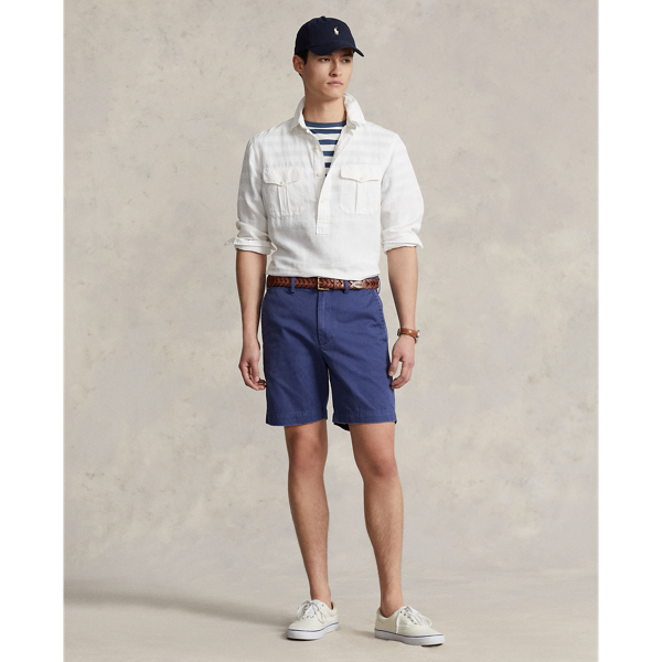 Light Navy Salinger 8-Inch Straight Fit Chino Short Polo Ralph Lauren 1