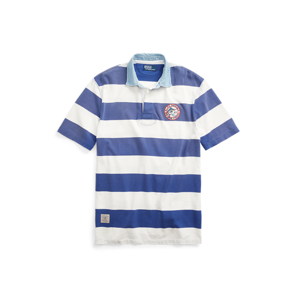Camiseta de rugby de punto con rayas Polo Ralph Lauren en 1
