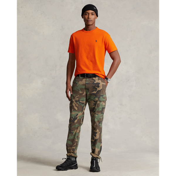 Sailing Orange Classic Fit Heavyweight Jersey T-Shirt Polo Ralph Lauren 4
