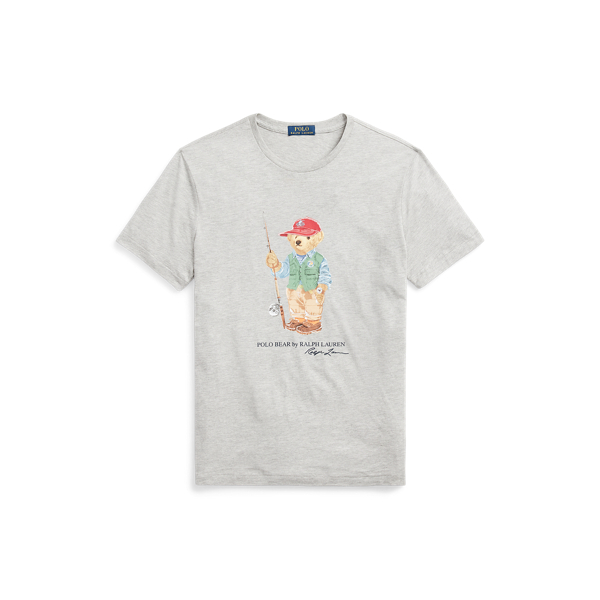 Heather Fishing Bear Classic Fit Polo Bear Jersey T-Shirt Polo Ralph Lauren 2