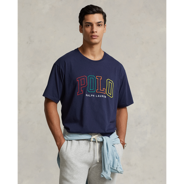 Cruise Navy Big Fit Logo Jersey T-Shirt Polo Ralph Lauren 1