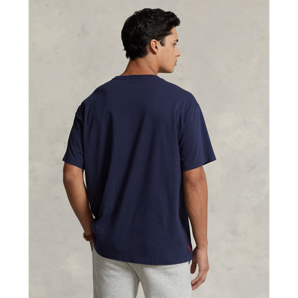 Cruise Navy Big Fit Logo Jersey T-Shirt Polo Ralph Lauren 5