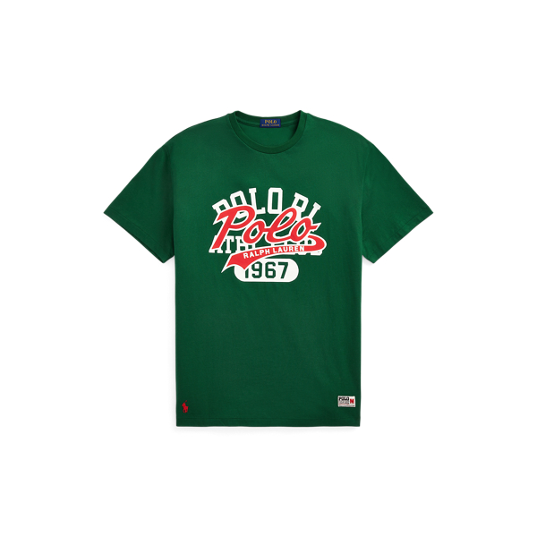New Forest Classic Fit Stacked-Logo Jersey T-Shirt Polo Ralph Lauren for summer 2