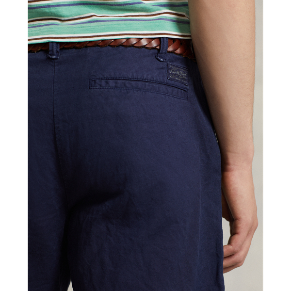 Newport Navy 8-Inch Straight Fit Linen-Cotton Short Polo Ralph Lauren 6