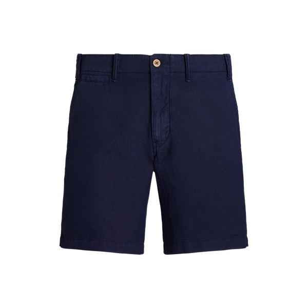 Newport Navy 8-Inch Straight Fit Linen-Cotton Short Polo Ralph Lauren 2