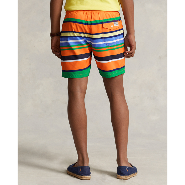 Orange Summit Stripe 5.75-Inch Traveler Classic Swim Trunk Polo Ralph Lauren 5
