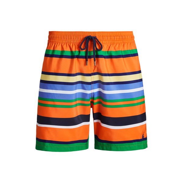 Orange Summit Stripe 5.75-Inch Traveler Classic Swim Trunk Polo Ralph Lauren 2