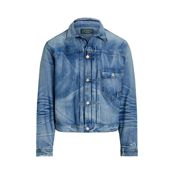Distressed Denim Trucker Jacket Polo Ralph Lauren 1