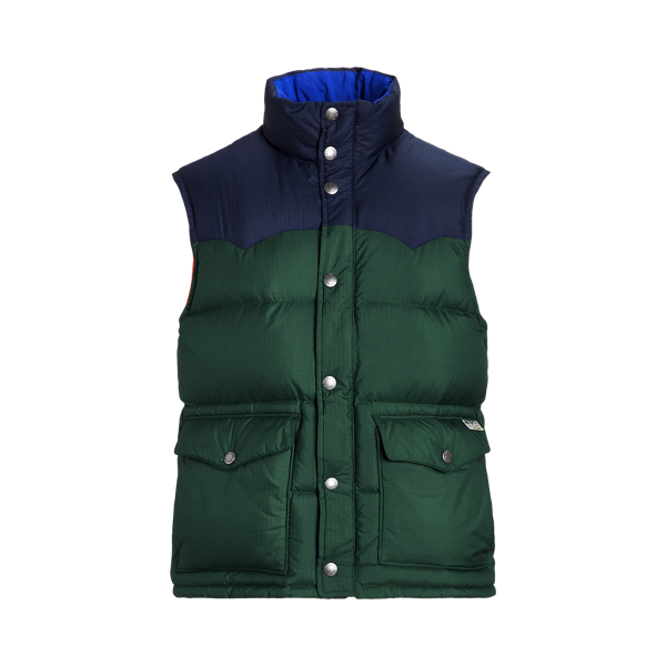 ジャケット・アウター Ralph Lauren Leather Coating Down Vest Ralph Lauren Leather Coating Down Vest