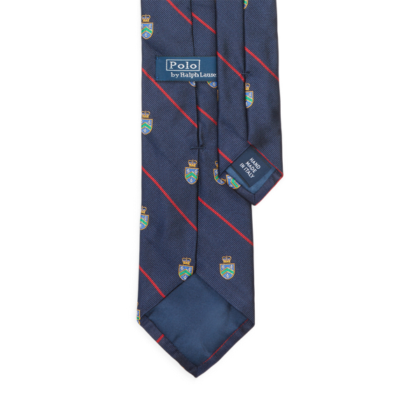Navy Striped Silk Repp Club Tie Polo Ralph Lauren 2