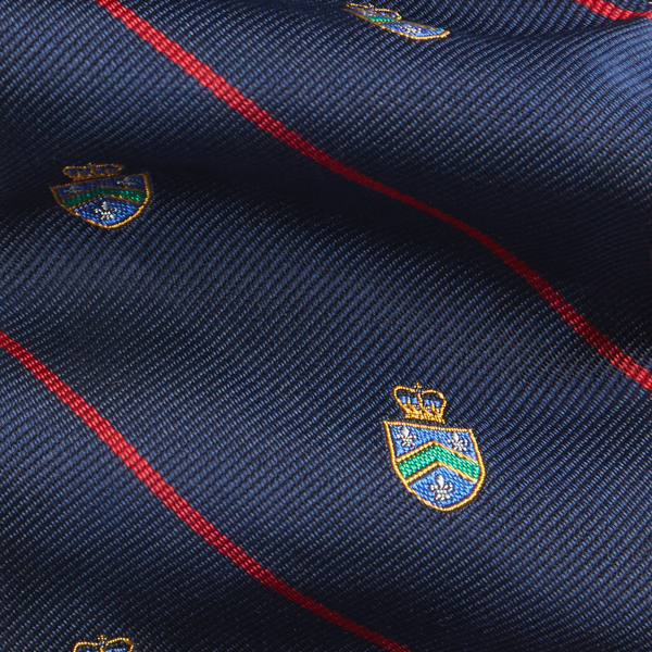 Navy Striped Silk Repp Club Tie Polo Ralph Lauren 3