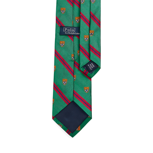Green Striped Silk Club Tie Polo Ralph Lauren 2
