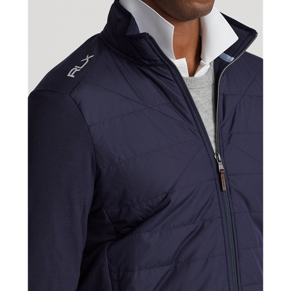 Refined Navy Hybrid Mockneck Jacket RLX for winter 6