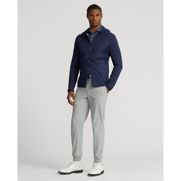Refined Navy Paneled Stretch Terry Jacket RLX 4