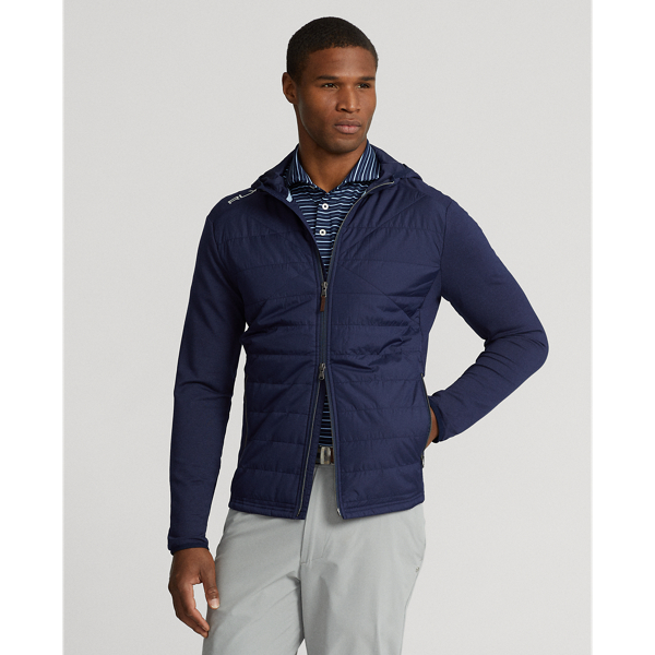 Refined Navy Paneled Stretch Terry Jacket RLX 1