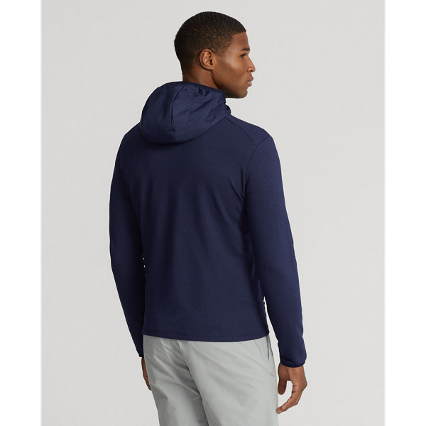 Refined Navy Paneled Stretch Terry Jacket RLX 5