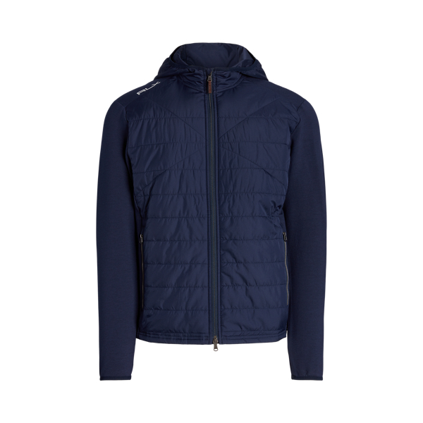 Refined Navy Paneled Stretch Terry Jacket RLX 2