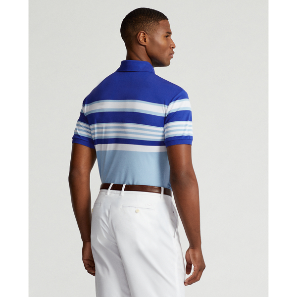 Royal Blue Multi Classic Fit Performance Mesh Polo Shirt RLX 5