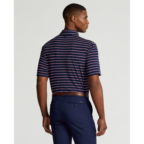 Refined Navy Multi Classic Fit Stretch Jersey Polo Shirt RLX 4