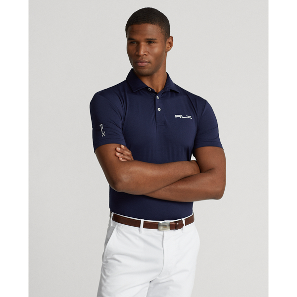 Refined Navy Custom Slim Fit Performance Polo Shirt RLX 1