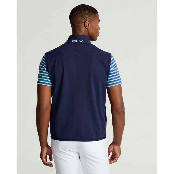 Refined Navy/Cruise Green Paneled Stretch Terry Vest RLX 5