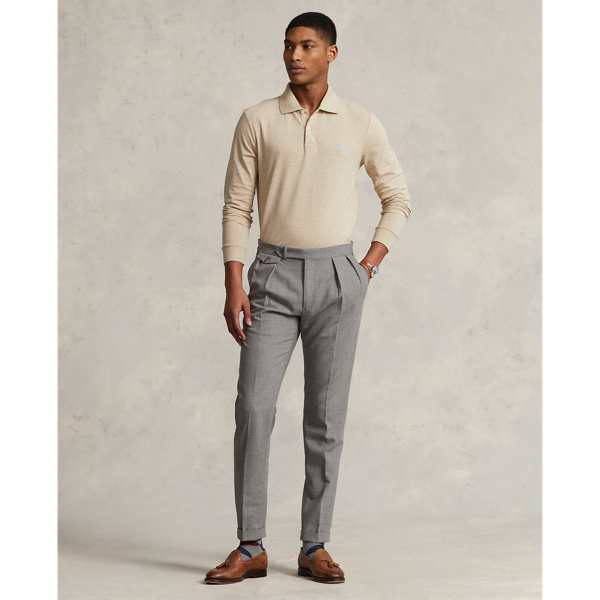 Sand Heather Custom Slim Fit Performance Polo Shirt Polo Ralph Lauren 4