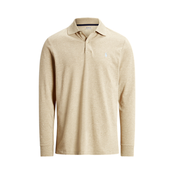 Sand Heather Custom Slim Fit Performance Polo Shirt Polo Ralph Lauren 2