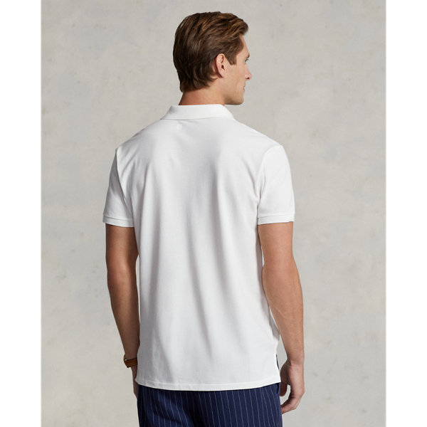 White Custom Slim Performance Bear Polo Shirt Polo Ralph Lauren 5