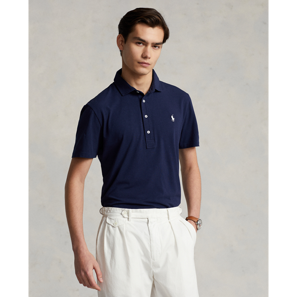 Refined Navy Custom Slim Fit Performance Polo Shirt Polo Ralph Lauren 1