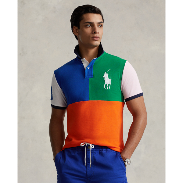 Polo popular Ralph Lauren Custom Slim-Fit Big Pony Mesh Short-Sleeve Polo Shirt