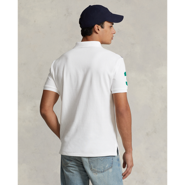 White/Fall Royal Classic Fit Big Pony Mesh Polo Shirt Polo Ralph Lauren 5