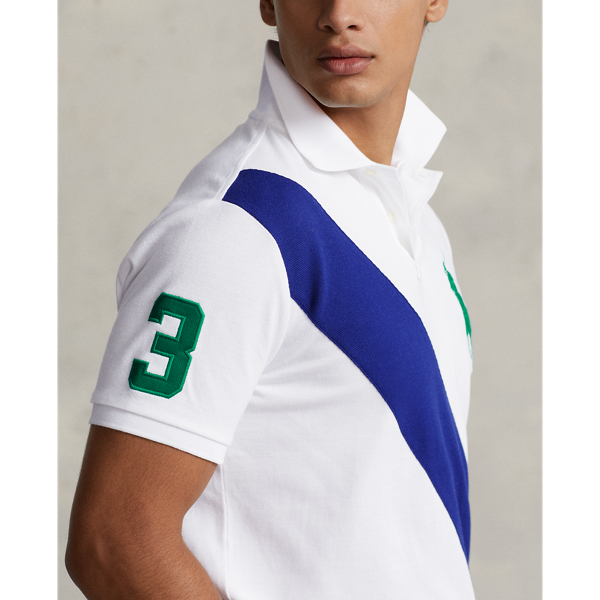 White/Fall Royal Classic Fit Big Pony Mesh Polo Shirt Polo Ralph Lauren 6