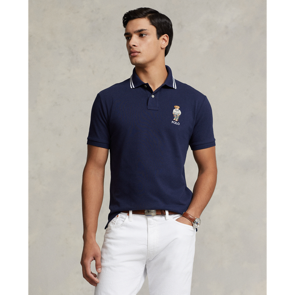 Classic Fit Polo Bear Mesh Polo Shirt