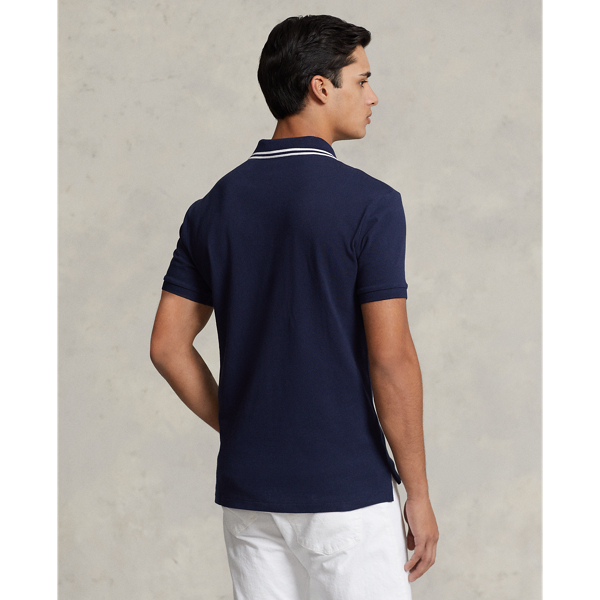 Cruise Navy Preppy Bear Classic Fit Polo Bear Mesh Polo Shirt Polo Ralph Lauren 5