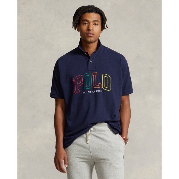 Cruise Navy Big Fit Logo Mesh Polo Shirt Polo Ralph Lauren 1