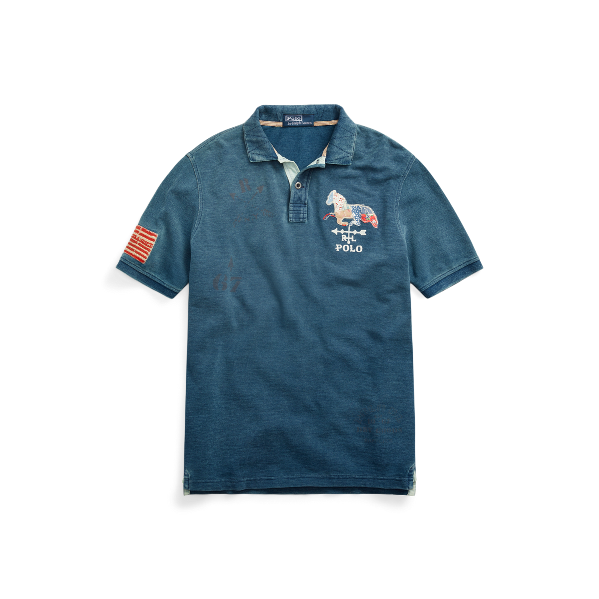 トップス polo ralph lauren Men's Classic Fit Mesh Graphic Polo Shirt | Ralph Lauren