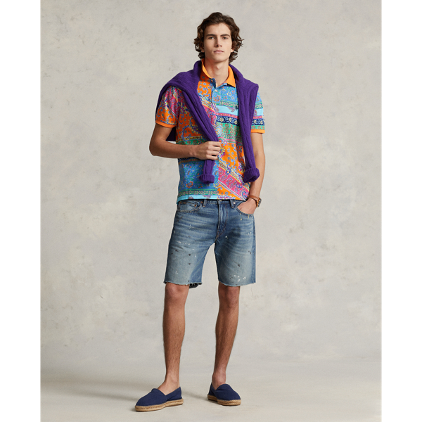 Provencal Medallion Classic Fit Print Mesh Polo Shirt Polo Ralph Lauren 4