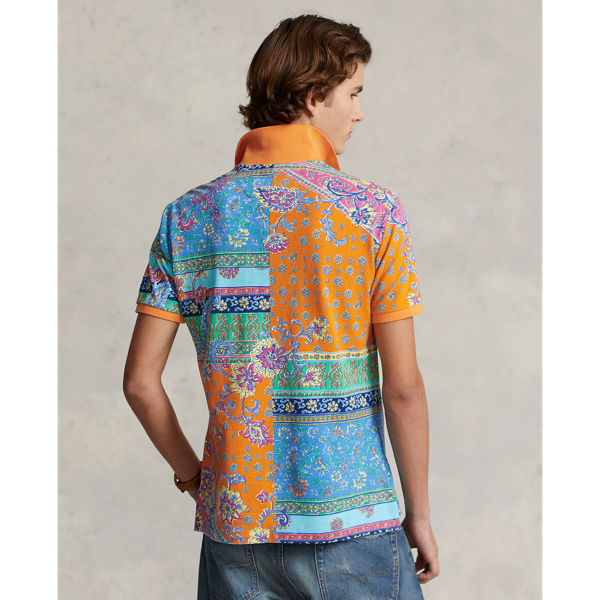 Provencal Medallion Classic Fit Print Mesh Polo Shirt Polo Ralph Lauren 5