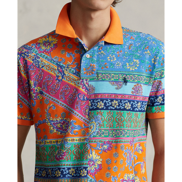 Provencal Medallion Classic Fit Print Mesh Polo Shirt Polo Ralph Lauren 6
