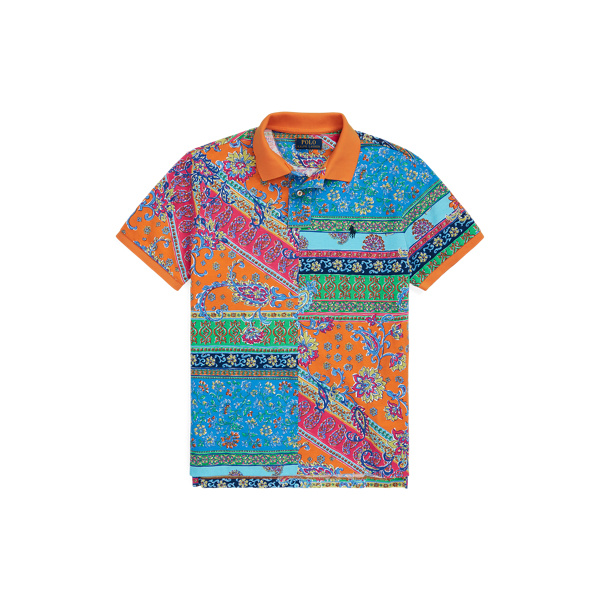Provencal Medallion Classic Fit Print Mesh Polo Shirt Polo Ralph Lauren 2