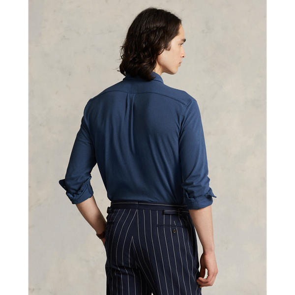Chemise ultra-l&eacute;g&egrave;re en coton piqu&eacute; Polo Ralph Lauren en Old Royal 5