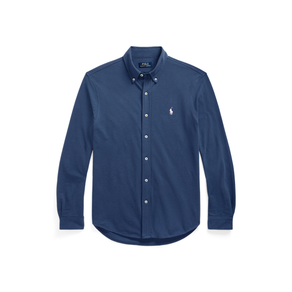 Chemise ultra-l&eacute;g&egrave;re en coton piqu&eacute; Polo Ralph Lauren en Old Royal 2