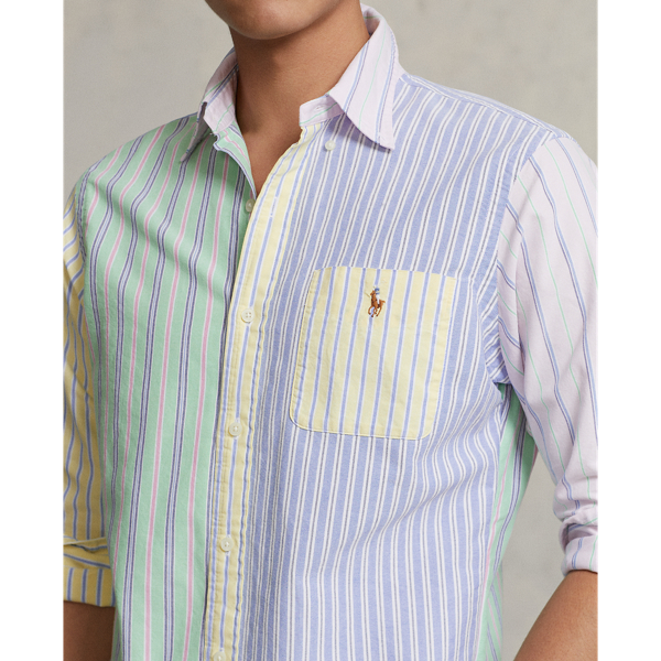 Fancy Stripe Funshirt Classic Fit Striped Oxford Fun Shirt Polo Ralph Lauren 6