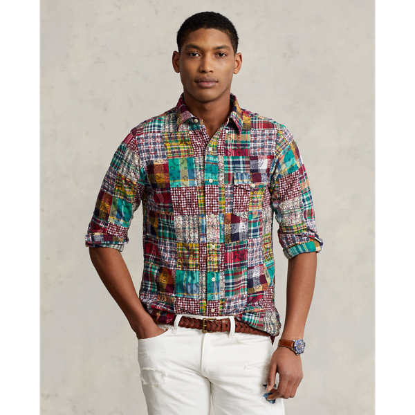 Classic Fit Patchwork Madras Shirt for Men Ralph Lauren BH