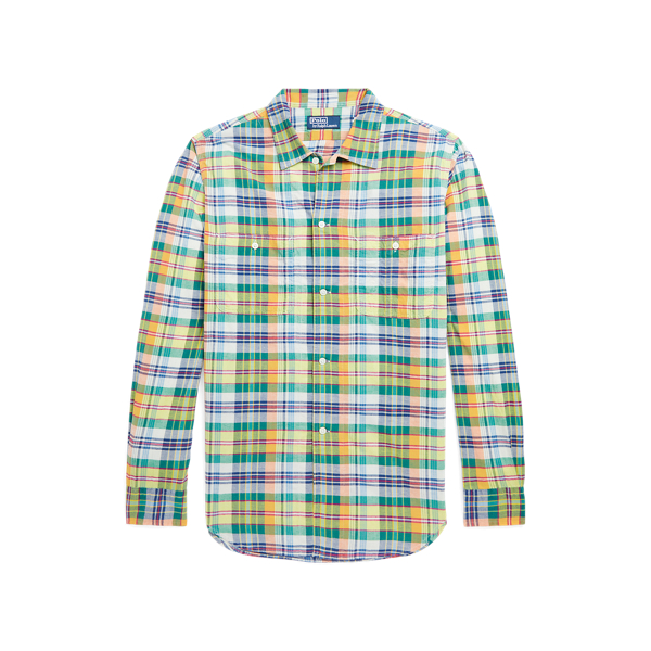 Chemise classique indigo madras Polo Ralph Lauren en 1